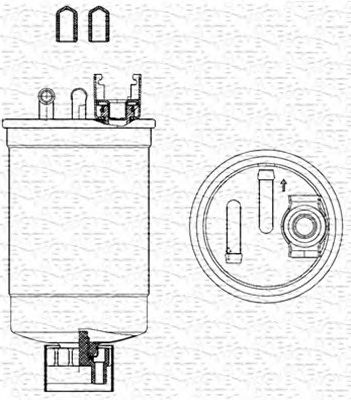 MAGNETI MARELLI 213908516000 -  Топливный фильтр